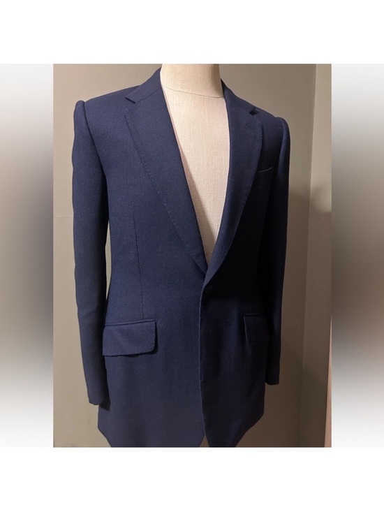 H Huntsman and Sons Other - Huntsman Savile Row Bespoke Navy Blazer | 38R | 1-Button | Handcrafted Luxury